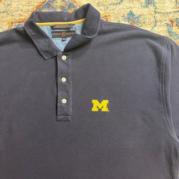 Tommy Hilfiger Michigan Wolverines Polo Shirt Size XL - Picture 4 of 4